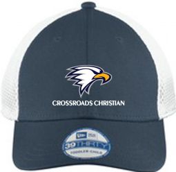 Toddler/Youth Stretch Mesh Cap,Navy/ White